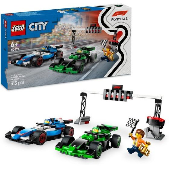 Lego City: F1 Grid With Vcarb & Sauber Race Cars (60474)
