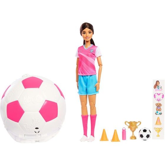 Mattel Barbie: Roll & Reveal - Soccer Player Doll (JMK20)