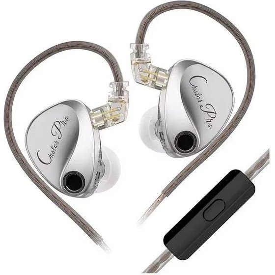 KZ Hi-Fi In-Ear-Monitors - Castor Pro Silver Mic - Harman Edition - (6.01.02.0320)