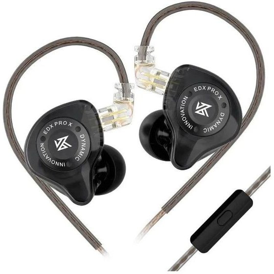 KZ Hi-Fi In-Ear-Monitors - Edx Pro X Black Mic - (6.01.02.0276)