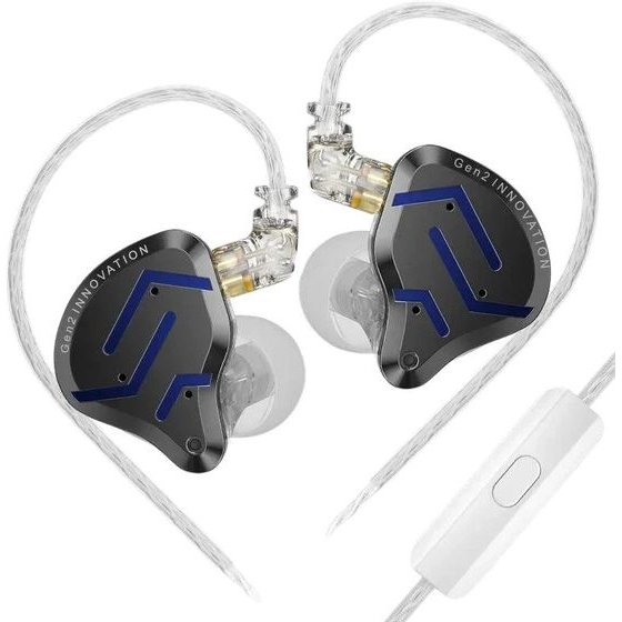 KZ Hi-Fi In-Ear-Monitors - Zsn Pro 2 Midnight Black (Limited version), Mic - (6.01.02.0277)