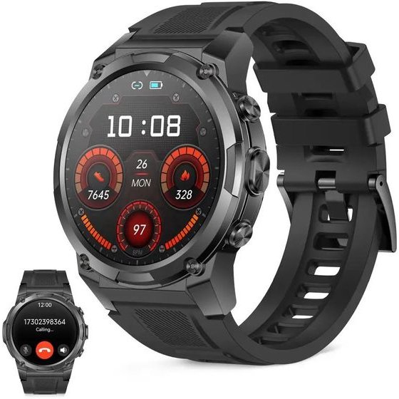 Ksix Smartwatch Explorer 2 GPS, 1.43'' Amoled 5ATm Sports & Health Mode ����� - (BXSW38N)