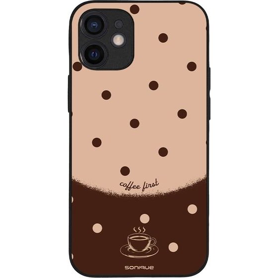 Sonique ���� Delulu Polka Era Series ��� Apple Iphone 12 Mini Coffee First