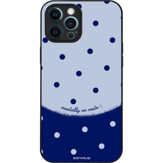 Sonique ���� Delulu Polka Era Series ��� Apple Iphone 12 Pro Max Blue Mentally