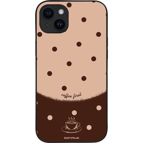 Sonique ���� Delulu Polka Era Series ��� Apple Iphone 14 Plus Coffee First