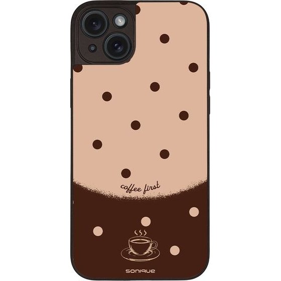 Sonique ���� Delulu Polka Era Series ��� Apple Iphone 15 Plus Coffee First