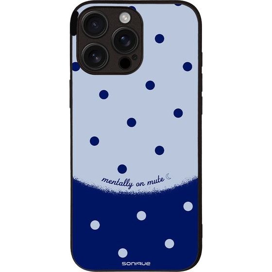 Sonique ���� Delulu Polka Era Series ��� Apple Iphone 16 Pro Max Blue Mentally