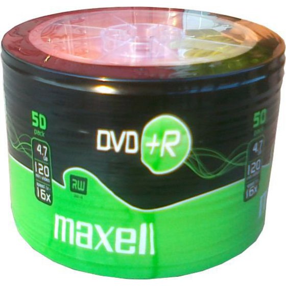 MAXELL DVD+R 16X 120MIN 4,7GB 50 SPINDLE - (DVD0396)