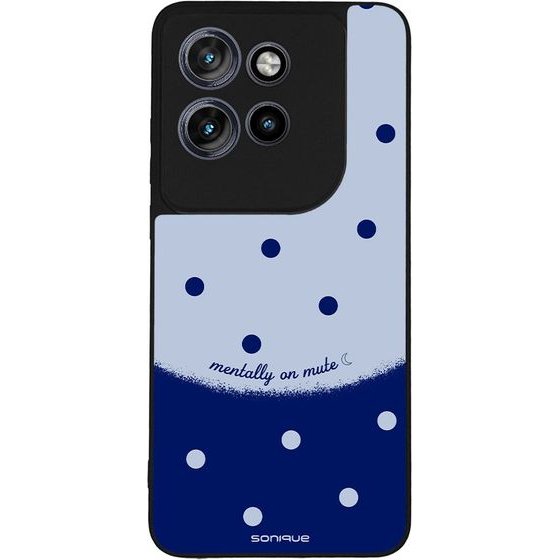Sonique ���� Delulu Polka Era Series ��� Motorola Edge 50 Neo 5G / Edge 60 Neo 5G Blue Mentally