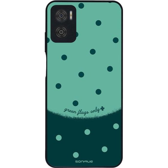 Sonique ���� Delulu Polka Era Series ��� Motorola Moto E22 4G Green Flags