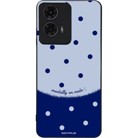 Sonique ���� Delulu Polka Era Series ��� Motorola Moto G04 4G / Moto G04s 4G / Moto G24 4G / Moto G24 4G Power / Moto E14 4G Blue Mentally