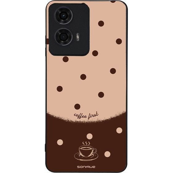 Sonique ���� Delulu Polka Era Series ��� Motorola Moto G04 4G / Moto G04s 4G / Moto G24 4G / Moto G24 4G Power / Moto E14 4G Coffee First