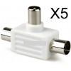 POWERTECH ADAPTER ��� ������ M/ 2X F - 5TEM - (CAB-V009)