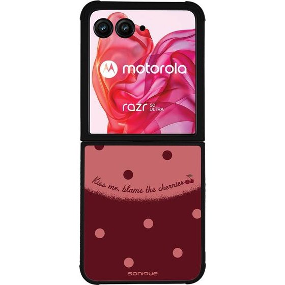 Sonique ���� Delulu Polka Era Series ��� Motorola Motorola Razr 50 Ultra Blame Cherries