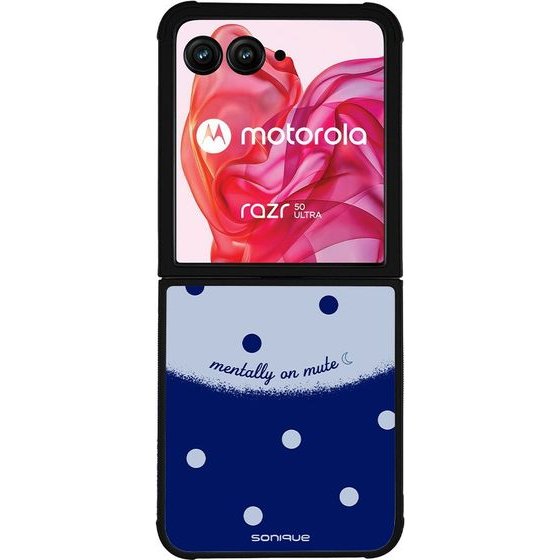 Sonique ���� Delulu Polka Era Series ��� Motorola Motorola Razr 50 Ultra Blue Mentally