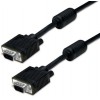 POWERTECH ������� VGA HD 15PIN - 3M - �������� �� �������� �� 2 X FERRITES (3+4) - BLACK - (CAB-G012)