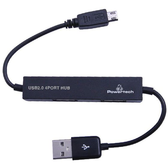POWERTECH USB 2.0V HUB 4 PORT �� OTG ������� - (PT-113)