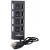 POWERTECH USB 2.0V HUB 4 PORT �� �������� ON/OFF - (PT-112)