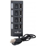 POWERTECH USB 2.0V HUB 4 PORT �� �������� ON/OFF - (PT-112)