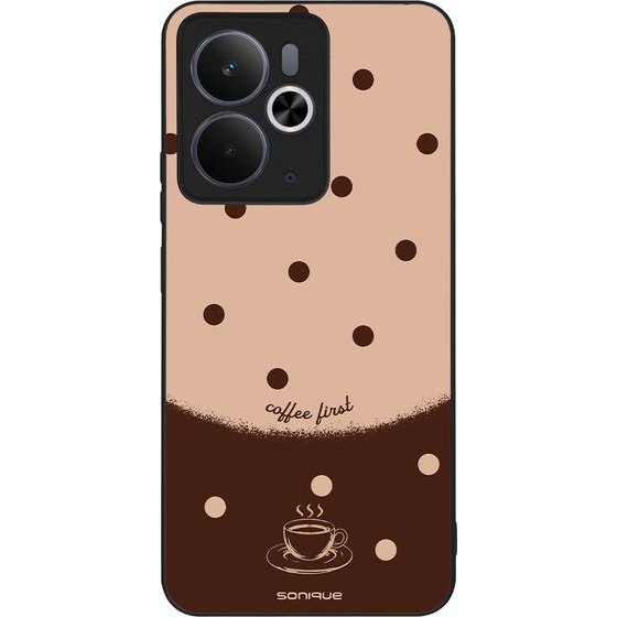 Sonique ���� Delulu Polka Era Series ��� Realme 14 5G / Realme 14T 5G Coffee First