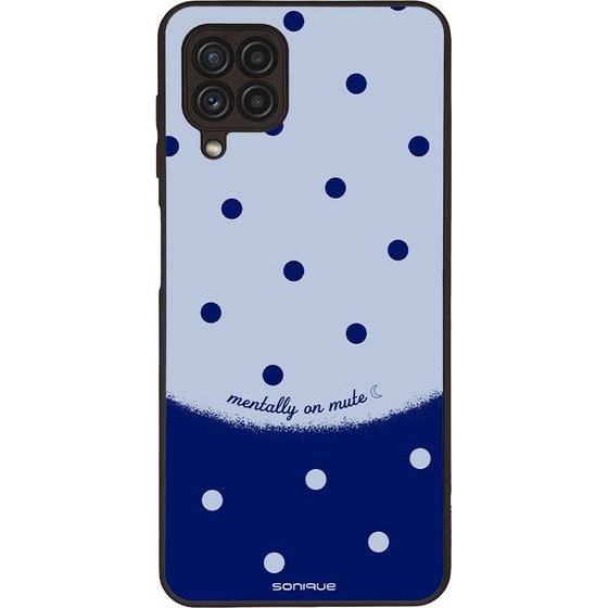 Sonique ���� Delulu Polka Era Series ��� Samsung Galaxy A22 4G / Galaxy M32 4G / Galaxy M22 4G Blue Mentally