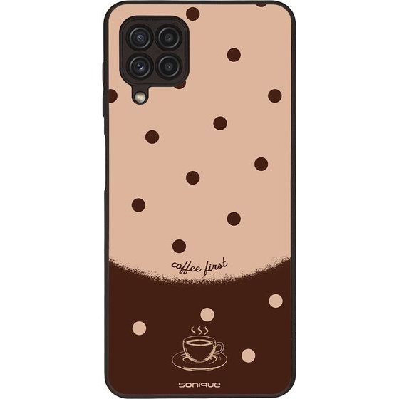 Sonique ���� Delulu Polka Era Series ��� Samsung Galaxy A22 4G / Galaxy M32 4G / Galaxy M22 4G Coffee First
