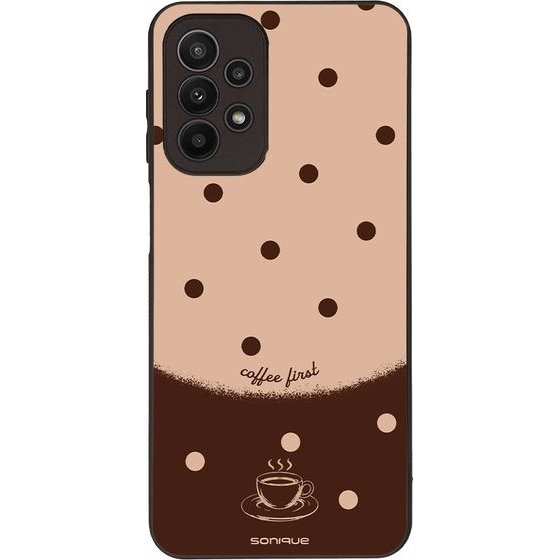 Sonique ���� Delulu Polka Era Series ��� Samsung Galaxy A23 5G / Galaxy A23 4G Coffee First
