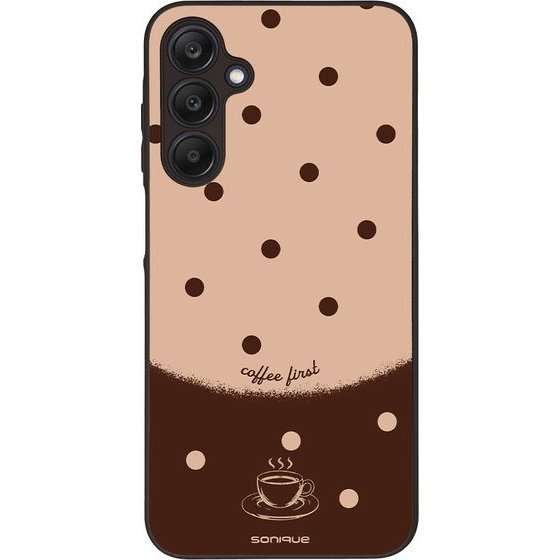 Sonique ���� Delulu Polka Era Series ��� Samsung Galaxy A25 5G Coffee First