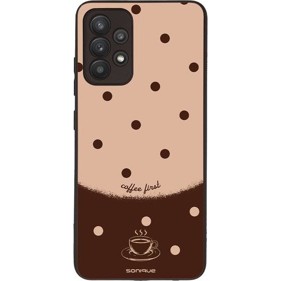 Sonique ���� Delulu Polka Era Series ��� Samsung Galaxy A32 4G Coffee First