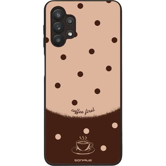 Sonique ���� Delulu Polka Era Series ��� Samsung Galaxy A32 5G Coffee First