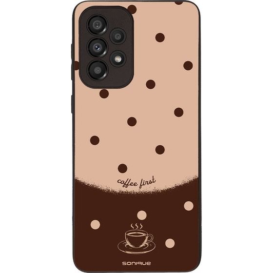 Sonique ���� Delulu Polka Era Series ��� Samsung Galaxy A33 5G Coffee First