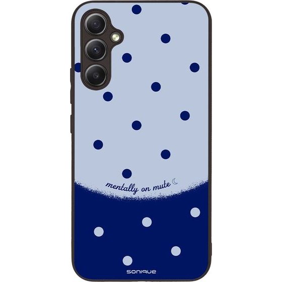 Sonique ���� Delulu Polka Era Series ��� Samsung Galaxy A34 5G Blue Mentally