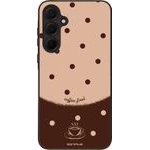 Sonique ���� Delulu Polka Era Series ��� Samsung Galaxy A35 5G Coffee First