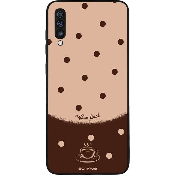 Sonique ���� Delulu Polka Era Series ��� Samsung Galaxy A70/A70s Coffee First