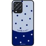 Sonique ���� Delulu Polka Era Series ��� Samsung Galaxy M33 5G Blue Mentally