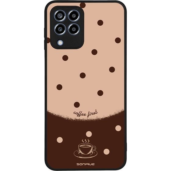 Sonique ���� Delulu Polka Era Series ��� Samsung Galaxy M33 5G Coffee First