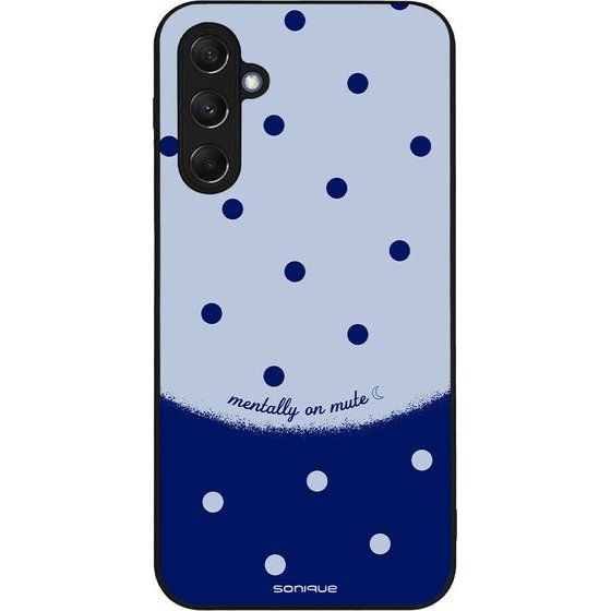 Sonique ���� Delulu Polka Era Series ��� Samsung Galaxy M34 5G Blue Mentally