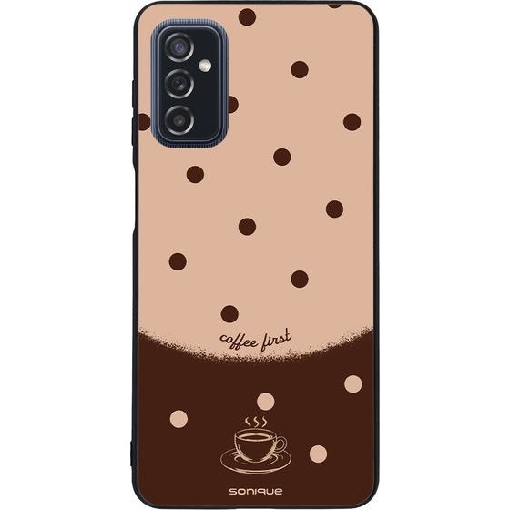 Sonique ���� Delulu Polka Era Series ��� Samsung Galaxy M52 5G Coffee First