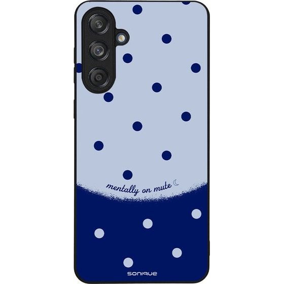 Sonique ���� Delulu Polka Era Series ��� Samsung Galaxy M55 5G Blue Mentally