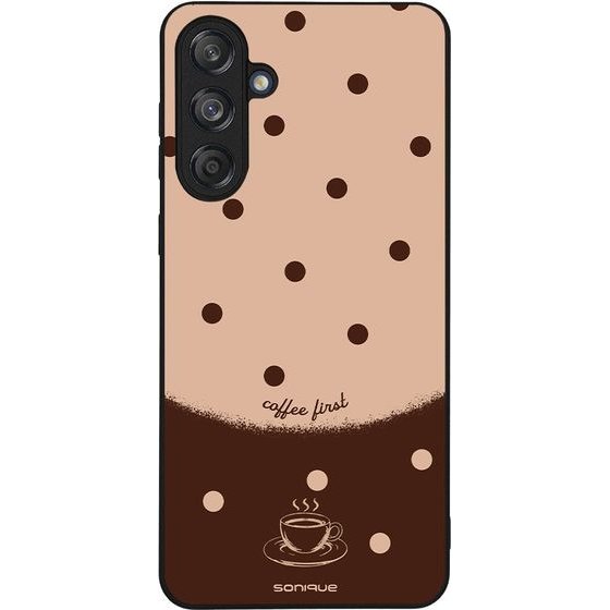 Sonique ���� Delulu Polka Era Series ��� Samsung Galaxy M55 5G Coffee First