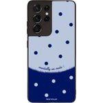 Sonique ���� Delulu Polka Era Series ��� Samsung Galaxy S21 Ultra Blue Mentally