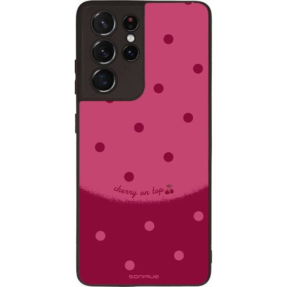 Sonique ���� Delulu Polka Era Series ��� Samsung Galaxy S21 Ultra Top Cherry