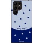 Sonique ���� Delulu Polka Era Series ��� Samsung Galaxy S22 Ultra Blue Mentally