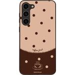 Sonique ���� Delulu Polka Era Series ��� Samsung Galaxy S23 Plus Coffee First