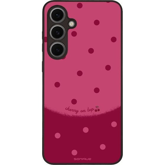 Sonique ���� Delulu Polka Era Series ��� Samsung Galaxy S24 Fe Top Cherry