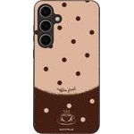 Sonique ���� Delulu Polka Era Series ��� Samsung Galaxy S24 Plus Coffee First