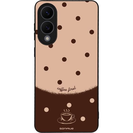 Sonique ���� Delulu Polka Era Series ��� Samsung Galaxy S25 Edge Coffee First