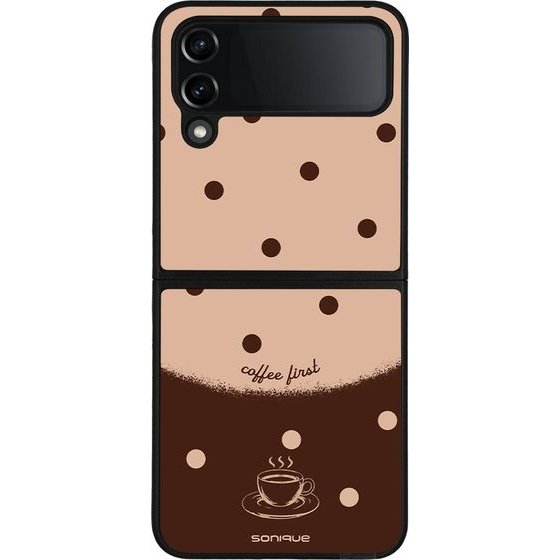 Sonique ���� Delulu Polka Era Series ��� Samsung Galaxy Z Flip 4 Coffee First