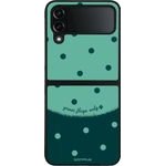 Sonique ���� Delulu Polka Era Series ��� Samsung Galaxy Z Flip 4 Green Flags
