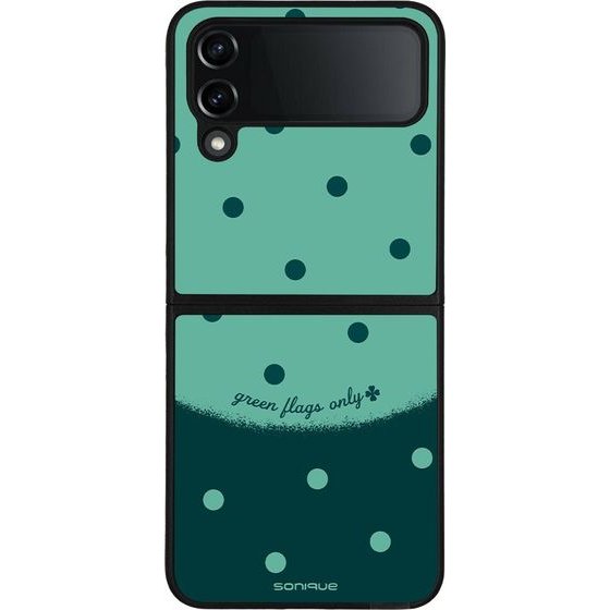 Sonique ���� Delulu Polka Era Series ��� Samsung Galaxy Z Flip 4 Green Flags